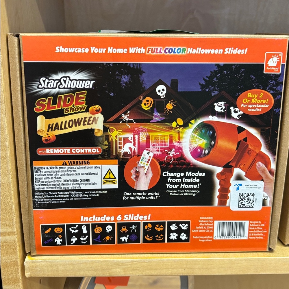 Slide Show Halloween Projector - Orange
